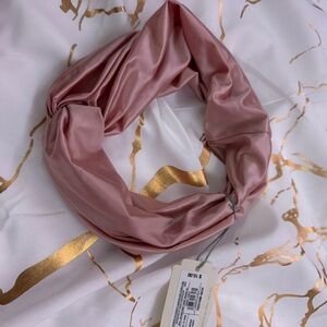 Elegant Pink Satin Headband